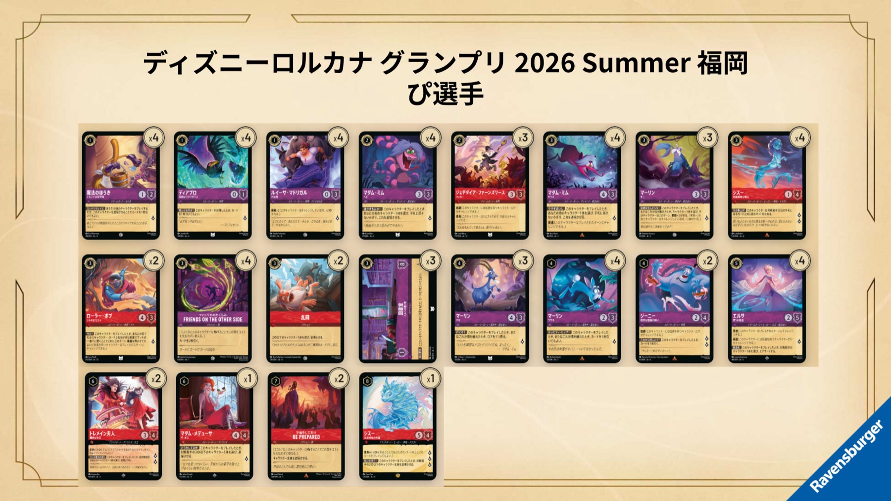 Full 60-card decklist for Pi's finalist Bounce deck at Grand Prix Fukuoka 2026